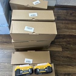 2-Pack 20V 6.0Ah High Capacity Replacement Battery Pack Compatible with Dewalt 20V Max DCB200 DCB203 DCB204 DCB206 DCB209 Cordless Power Tools (Not De