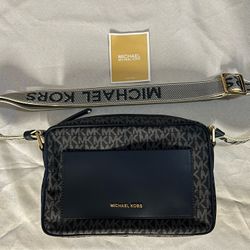 Michael Kors Jet Set Logo East West Nylon Crossbody