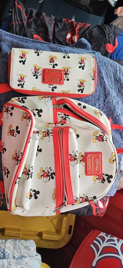 Mickey mouse purse backpack and wallet