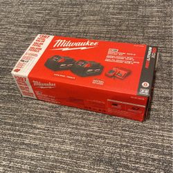 Milwaukee M18 5.0 Batteries and Charger