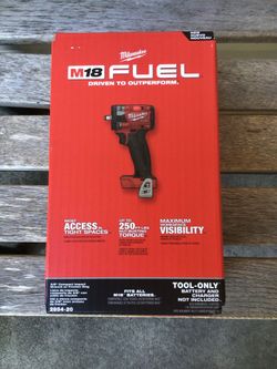 Milwaukee M18 FUEL 3/8”  Impact Wrench. Brand NEW.  Tool Only.