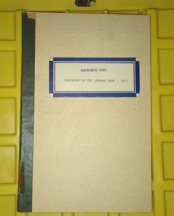 German Army Hand Book Replica 