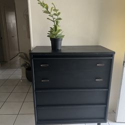 Mid Century Dresser 4 Drawers  (34” Wide By 43” Tall & 18” Width 
