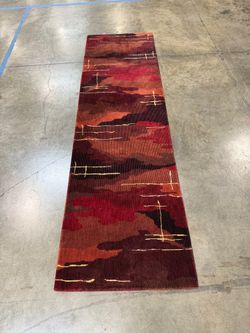 Nourison Parallels Luxurious Dynamic Abstract Runner Rug 2'3" x 8'
