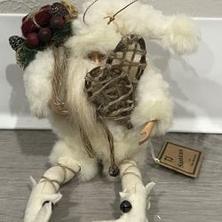 TJ Santa White Santa Ornament 