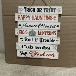 Halloween Decor Sign