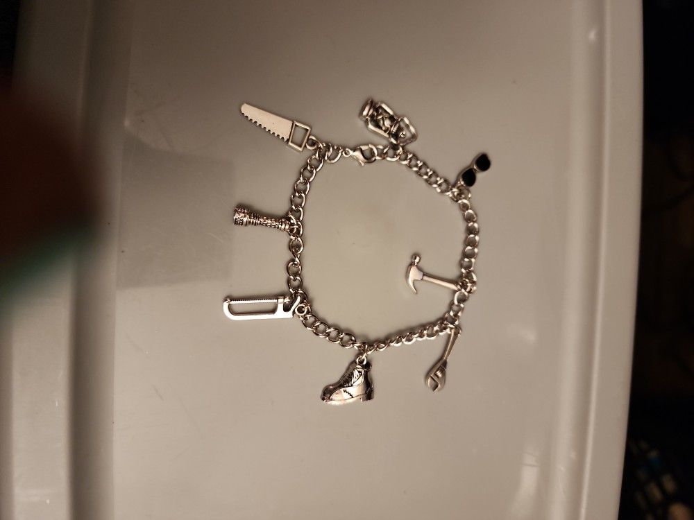 Silver Plated Charm Bracelet