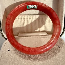 Red Jade Bangle Bracelet 