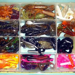 Tubes, Gobies, Minnows, Grubs + soft bait fishing lures for Sale in Gurnee,  IL - OfferUp