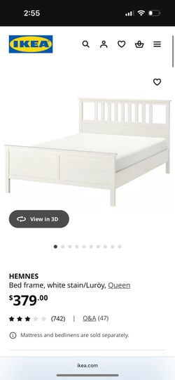 IKEA White Bed Frame