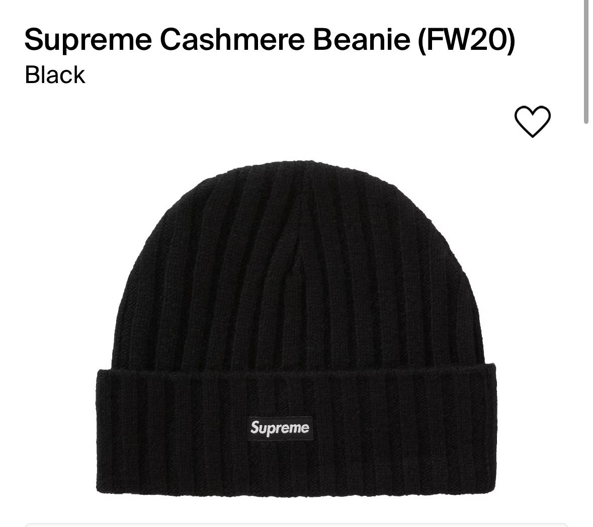 Supreme Cashmere Beanie Fw20 for Sale in San Leandro, CA - OfferUp