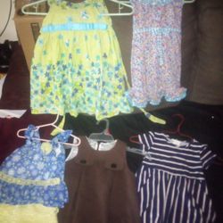 Girls Toddlers 2t Dresses (Lot Of 5)