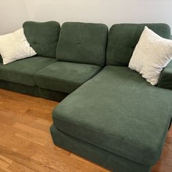 Green Comfy Couch With Green Chair 