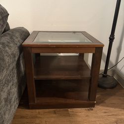 Large Table With Glass Top 