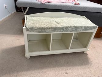 White bench