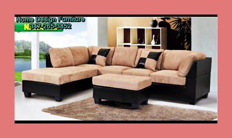 sectional with Ottoman