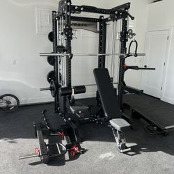 COMMERCIAL SMITH MACHINE/ POWER CAGE/ ADJUSTABLE PULLEY SYSTEM/ GYM EQUIPMENT/ FUNCTIONAL TRAINER/ VESTA FITNESS/ FREE DELIVERY 🚚