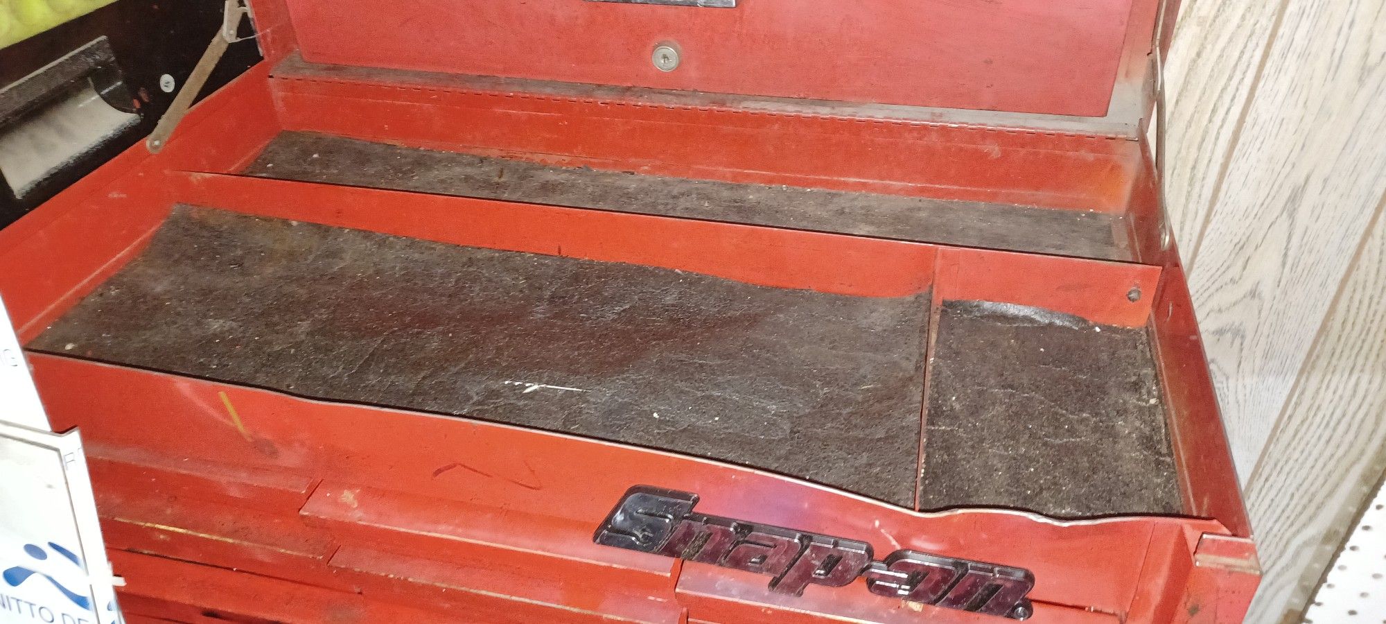 Top Vintage 1960 9draw Snap On Tool Top Box With Snapon Emblin And Aremor To Recover Box