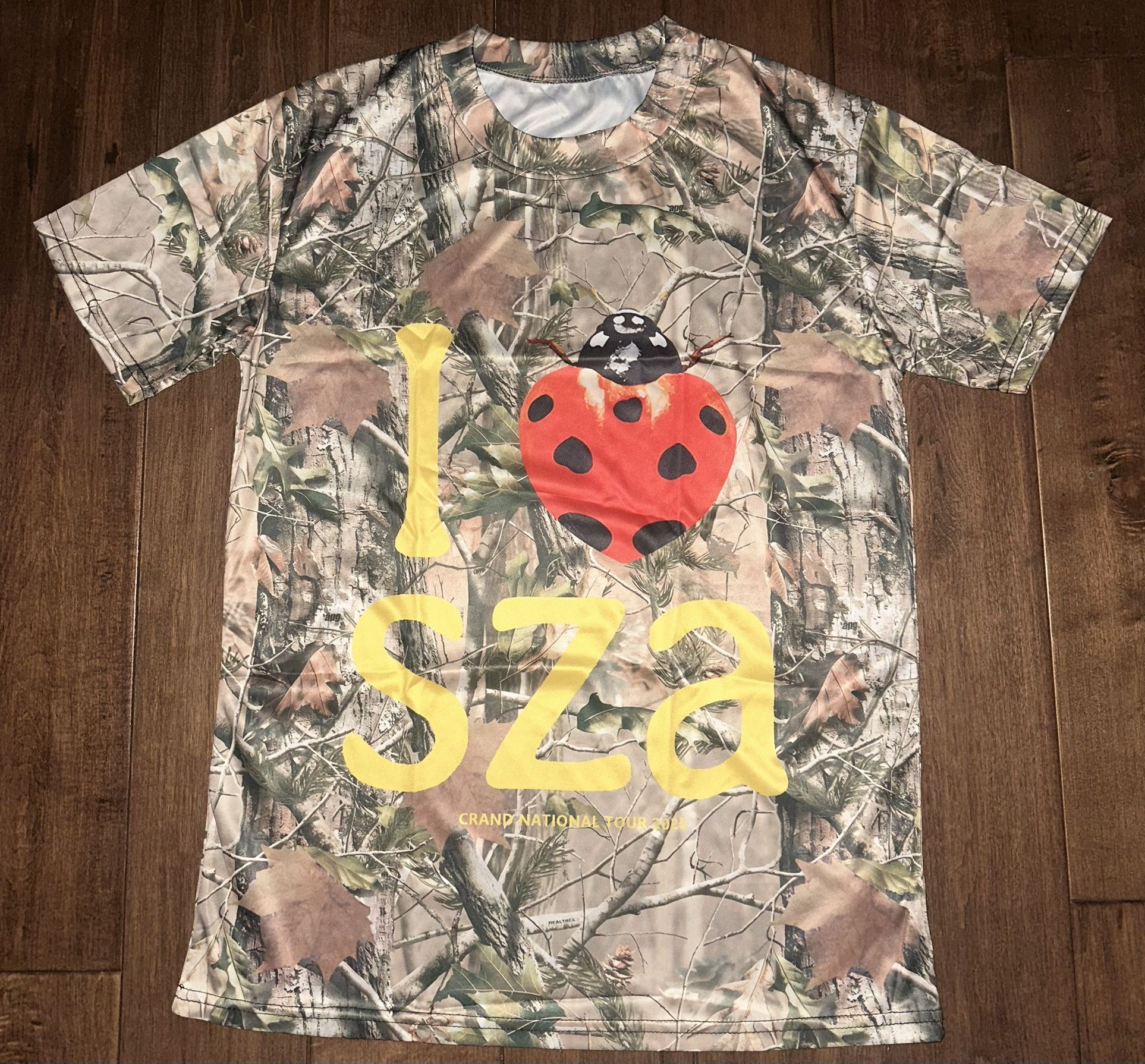 SZA GNX TOUR MERCH Kendrick Lamar Sza I Love SZA Camo T-Shirt Tour