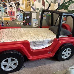 Jeep Wrangler 91”  bed & Twin Mattress