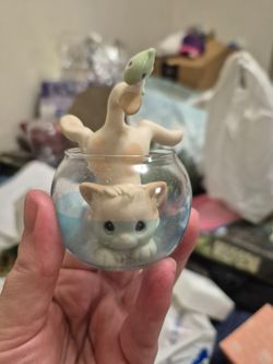 Precious Moments Fishbowl Figurine - $6