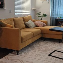 Sofa Couch with deep seating and chaise, Delivery locally