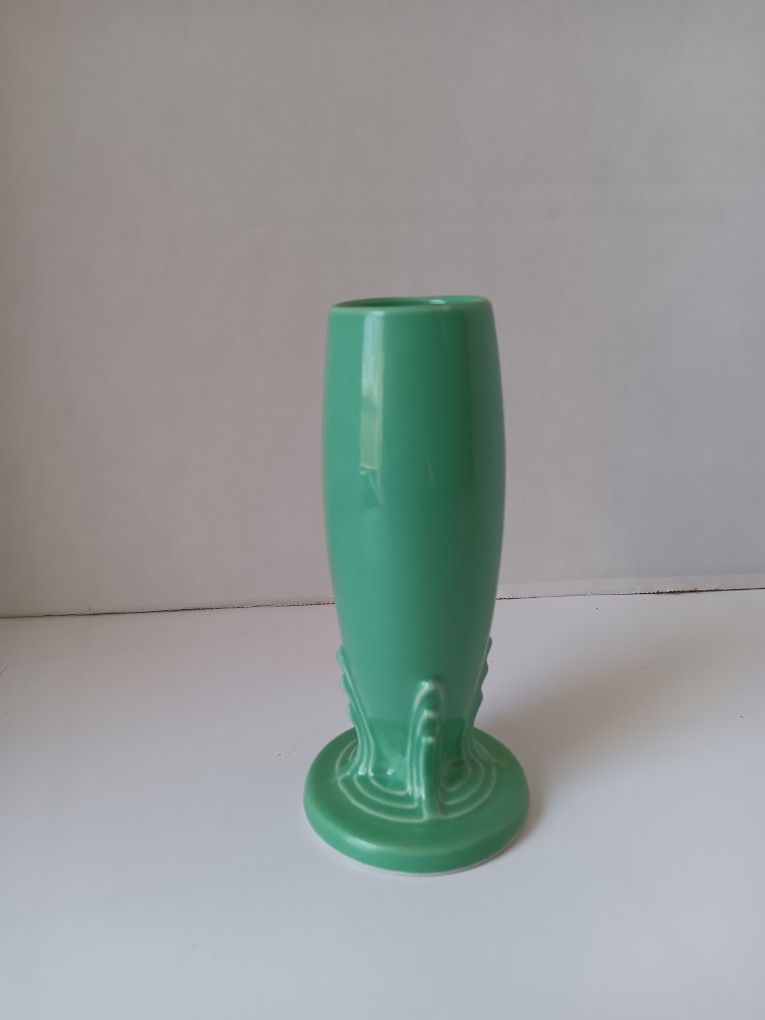 Vintage Fiestaware, Bud Flower Vase, Fiesta, Mint Green, Ceramic Decor USA