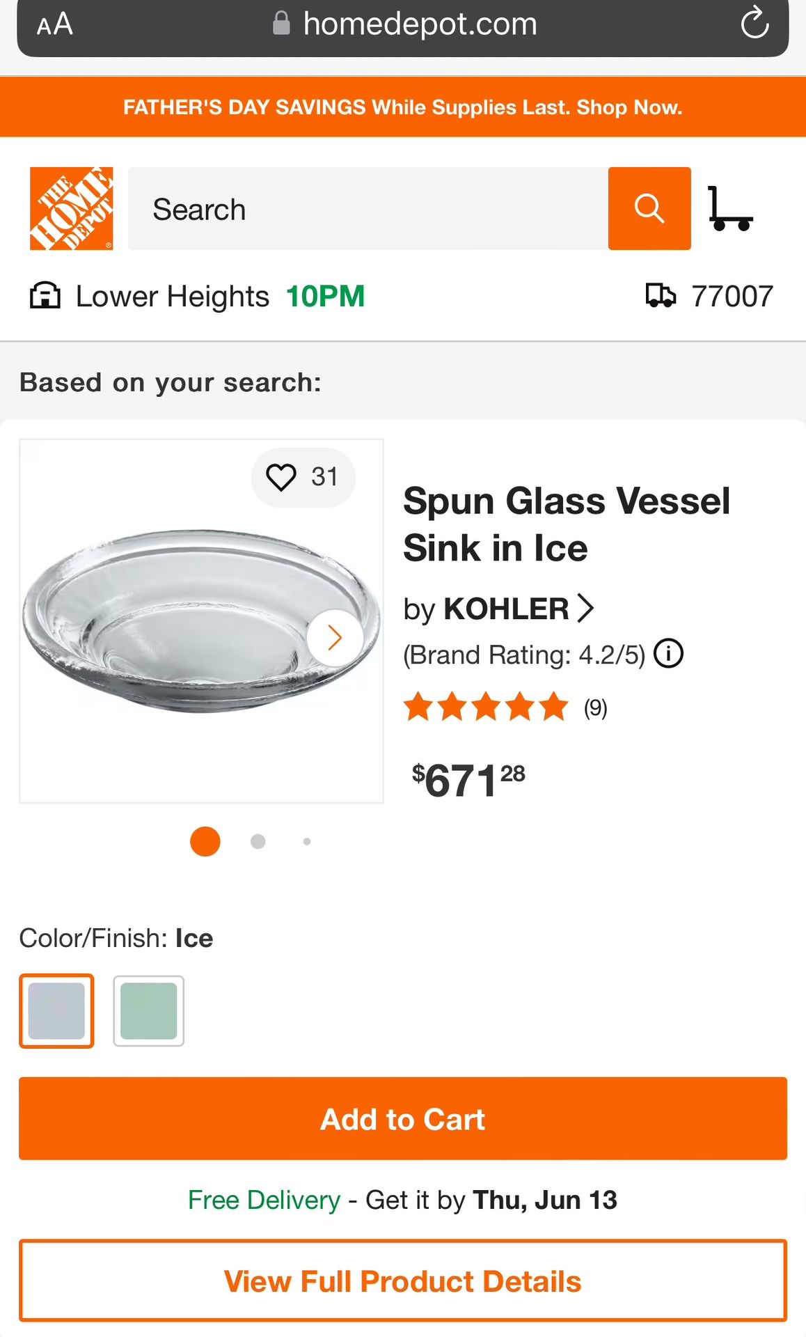 Kohler Countertop Sink Glass