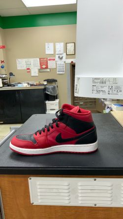 Red and black Nike