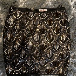 Black & Gold Skirt 