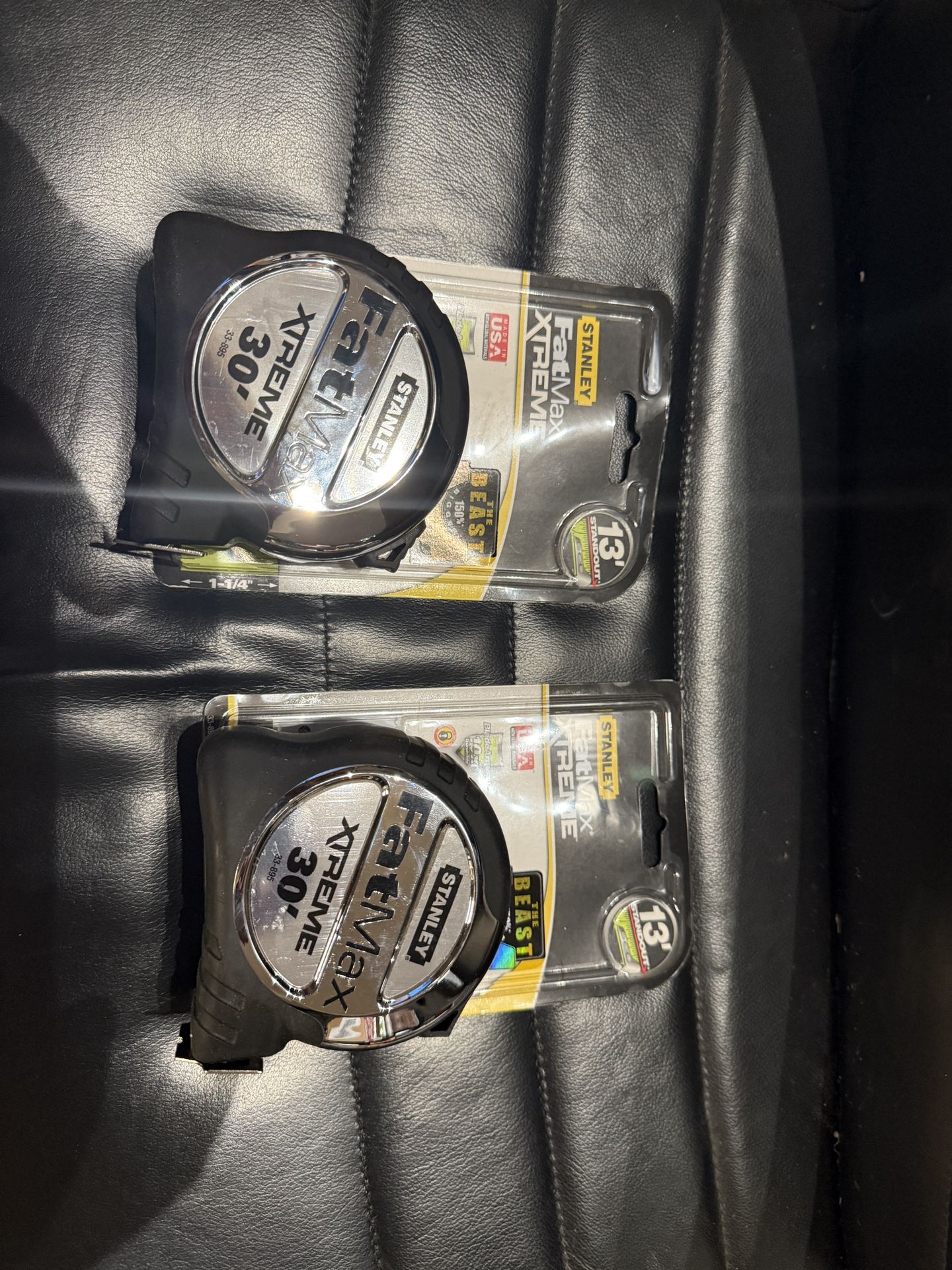 Stanley Fat Max Xtreme 30’ Tape Measure Hi Viz - Two Pack