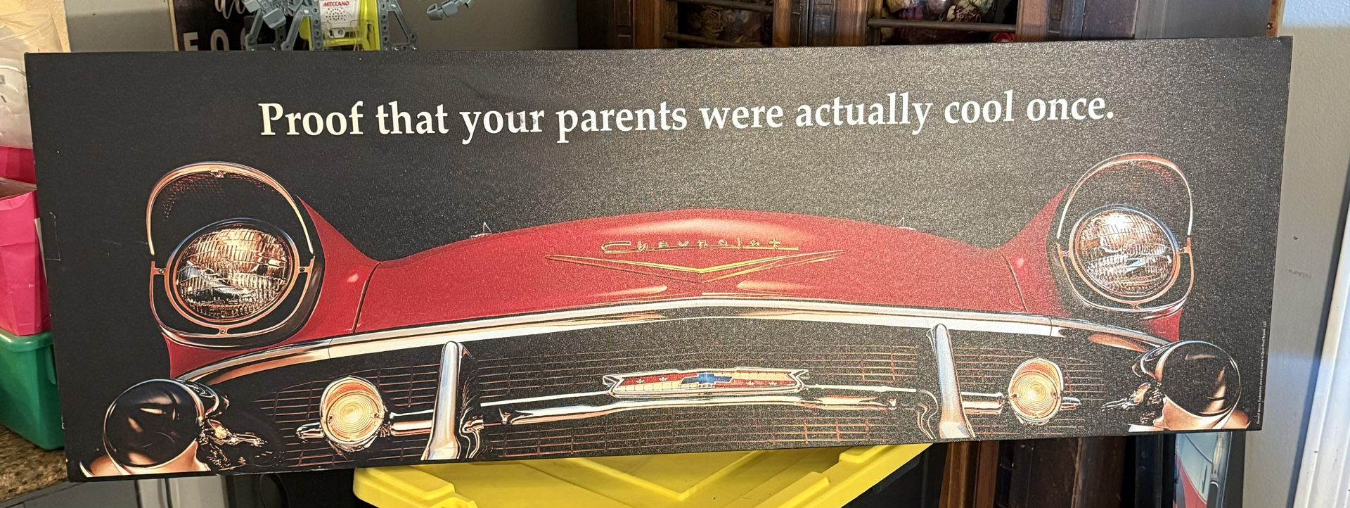 Chevy Canvas Wall Art Man Cave