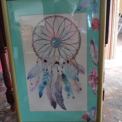 Hand Made Dreamcatcher Wall Picture 