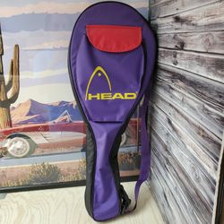 Head Tennis Multiple Rackets 2-3 Carry Bag Flap Closure Fron Pocket Purple Yellow Red