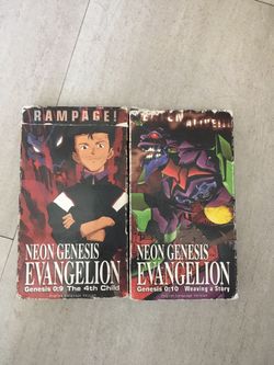 Neon Genesis Evangelion VHS retro anime