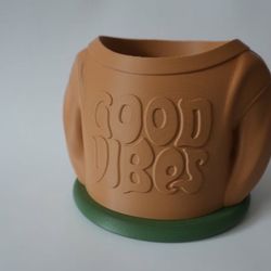 Flower Plant Pot Indoor Outdoor - Good Vibes