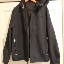 Men's Black Rain Jacket Size M
