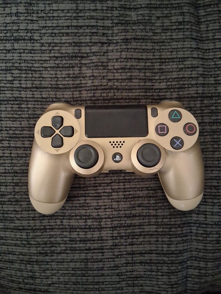 Sony Playstation 4 Controller Gold Wireless Original Ps4 Controller Working Great