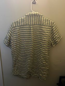 Striped Short Sleeve Button-Up Shirt