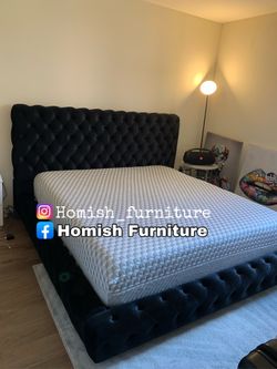 New In Box King Bed Frame With Mattress (Read Description Below)
