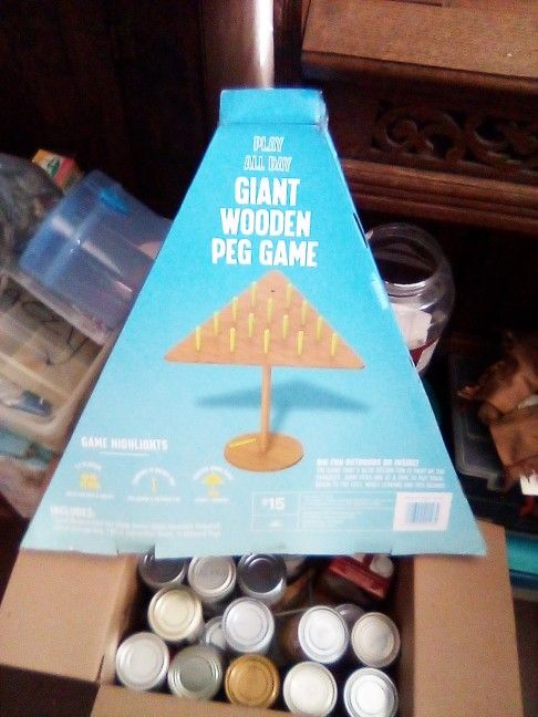 Giant Wooden Peg Game
