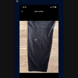 WOMENS LULULEMON SIZE 6 PANTS BLACK DRAWSTRING WAIST & POCKETS LIGHT WEIGHT