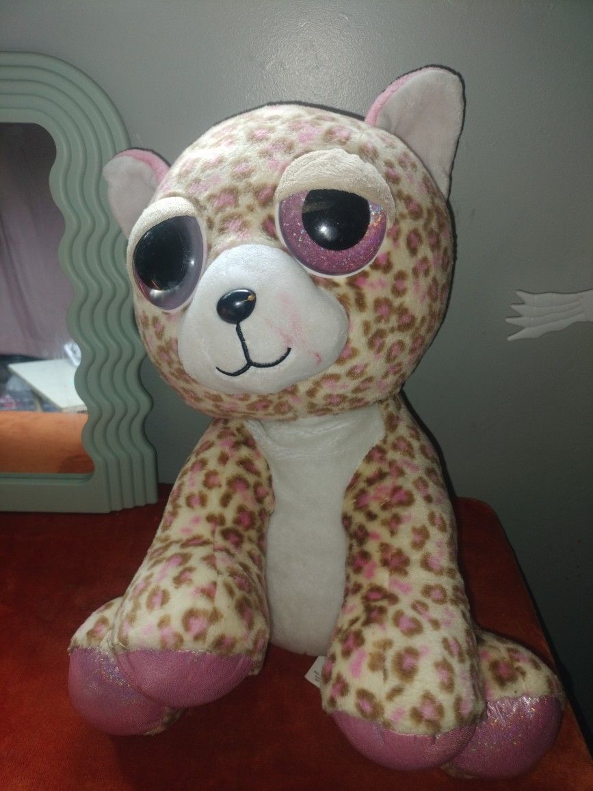 Large Pink Cheetah Plushie