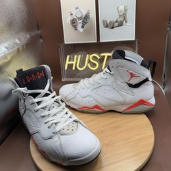 Air Jordan 7 Retro White Infrared Men’s Size 13
