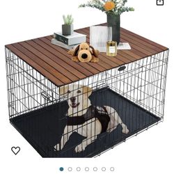 Deblue Wood Dog Crate Topper(  Non Including The Cage Only Topper)