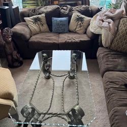 Olive Green Sofa And Love Seat And Can Include Gorgeous Coffee Table 