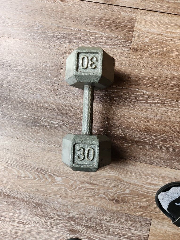1X 30 LB DUMBELL