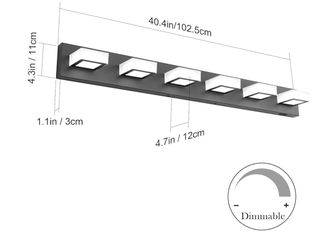 New 6 LED bathroom light fixtures