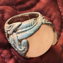 Statemwnt Ring - Coral Stone