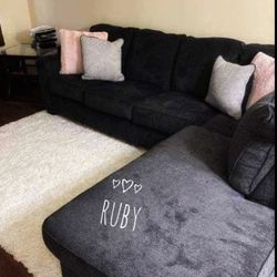 Alloy/ Slate Gray Altari Sectional Couch With Chaise| Brand New 💥 Ashley Living Room ( Ottoman, Sofas, Chair, Recliner, Sectional Available)@ Deliver